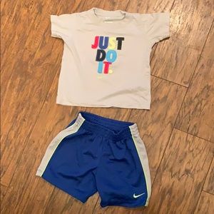 Size 24 months Just Do It t shirt and shorts